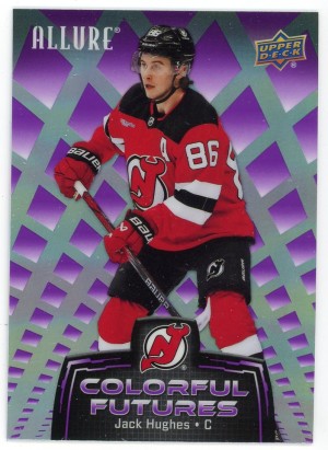 2024-25 Upper Deck Allure Jack Hughes Colorful Futures Purple #CF-15