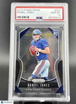 2019 Panini Prizm Daniel Jones #302 [Base] Rookie Base Set PSA 10