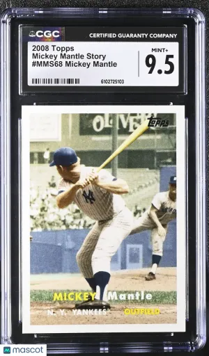 2008 Topps Mickey Mantle Mickey Mantle Story #MMS68 CGC 9.5 New York Yankees
