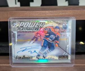 2024-25 OPC Platinum Power Playmakers Auto Leon Draisaitl