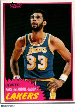 1981 Topps Kareem Abdul-Jabbar #20
