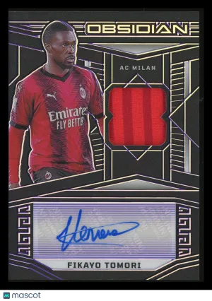 Fikayo Tomori 2023 Panini Obsidian Electric Etch Purple Jersey Auto 24/50 #JA-FT
