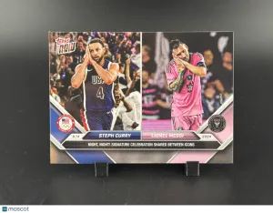 2024 Topps Now MLS Lionel Messi Steph Curry #128