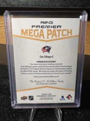 Premier Mega Patch Cole Sillinger Chest Logo /24 back