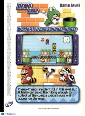 2003 EX Sandstorm Super Mario Advance 4 Super Mario Bros. 3 Demo Card