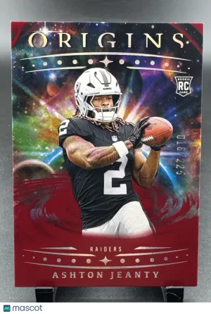 2025 Panini Origins Ashton Jeanty #139 Red /225 Parallel/Variety Rookie Base Set