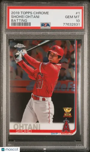 2019 Topps Chrome Shohei Ohtani #1 PSA 10