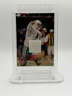 Dan Marino Jersey Fusion Football Relic Card - Game-Used Uniform Swatch (1990 Material / 1994 Topps)