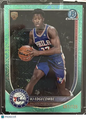 2025 Bowman Chrome VJ Edgecombe #BCV-3 Green /125 RC