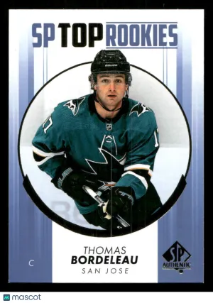 2022-23 SP Authentic Thomas Bordeleau #TR-14 Top Rookies Blue