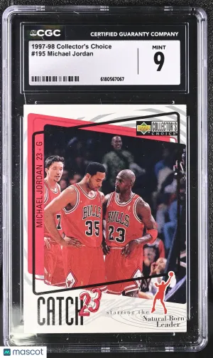 1997-98 Collector's Choice Michael Jordan #195 CGC 9 Chicago Bulls