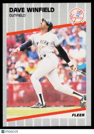 1989 Fleer Dave Winfield #274
