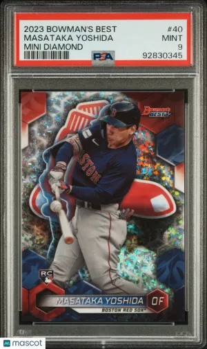 2023 Bowman's Best Masataka Yoshida Mini Diamond /299 PSA 9