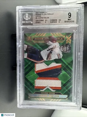 2021 Panini XR Justin Fields #RXL-JFI Patch Rookie Memorabilia Insert BCCG 9