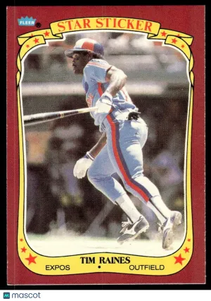 1986 Baseball Tim Raines #92