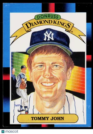 1987 Donruss Diamond Kings Tommy John #17