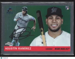 2025 Topps Heritage Baseball Agustín Ramírez #241 Chrome RC