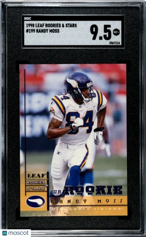 1998 Leaf Rookies & Stars Randy Moss #199 SGC 9.5