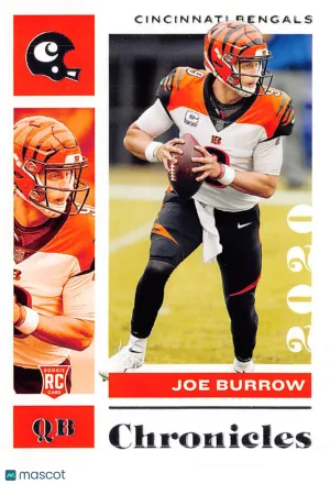 2021 Panini Chronicles Joe Burrow Rookie RC #19 Cincinnati Bengals