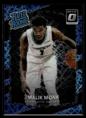 #190 Malik Monk 2017-18 Donruss Optic - Black Velocity #/39