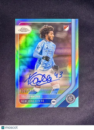 2026 Topps Chrome MLS Talles Magno #CA-MN Autographs Aqua Refractor /199