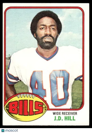 1976 Football Card J.D. Hill #17