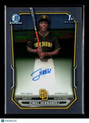 2026 Bowman Chrome Joniel Hernandez #CPA-JHE Black Auto