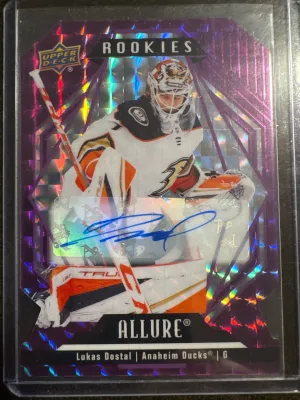 Lukas Dostal Allure Rookie Purple Diamond Auto 01/10 Jersey Match