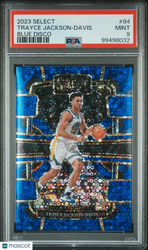 2023 Panini Select Trayce Jackson-Davis Blue Disco PSA 9