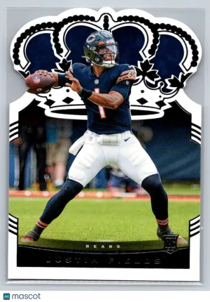 2021 Panini Chronicles CR-4 Justin Fields Crown Royale Chicago Bears