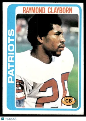 1978 Football Raymond Clayborn #158