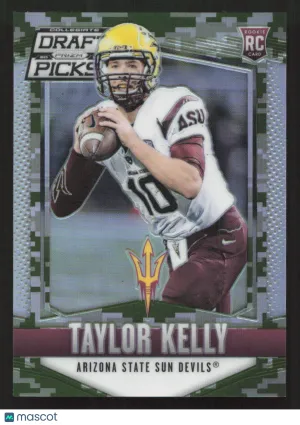 2015 Panini Prizm Collegiate Draft Picks Taylor Kelly #239 Prizms Camo SN