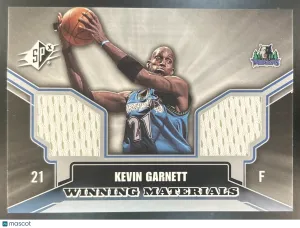 Flagship Kevin Garnett Winning Materials #WM-KG Minnesota Timberwolves