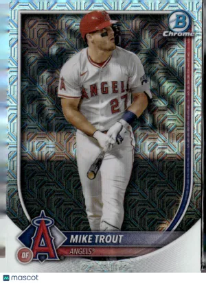 2025 Bowman Chrome Mike Trout #27 Mojo Refractor
