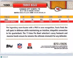 2026 Topps Travis Kelce #100 0251/2026