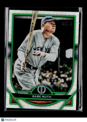2021 Topps Tribute Babe Ruth #60 Green