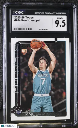 2025-26 Topps Kon Knueppel Rookie #204 CGC 9.5 Charlotte Hornets