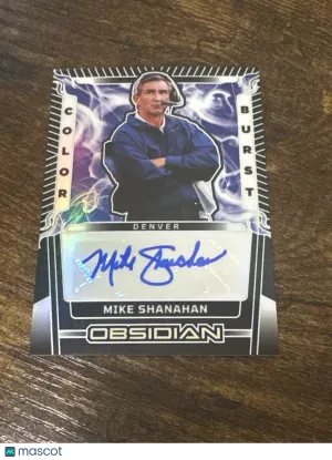 2026 Panini Obsidian Color Burst Mike Shanahan #CB-MSN