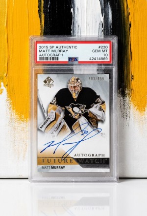 2015-16 SP Authentic Future Watch Rookie Auto Matt Murray #220 503/999 PSA 10