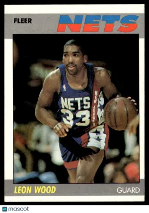 1987 Basketball Leon Wood #127