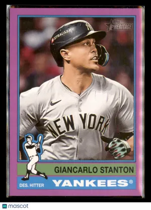 2025 Topps Heritage Giancarlo Stanton #212 Light Purple Border
