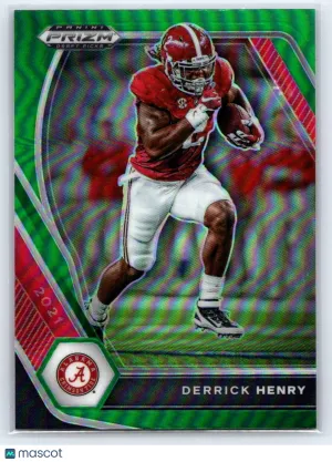 2021 Panini Prizm Draft Picks Collegiate Derrick Henry #81 Green Alabama