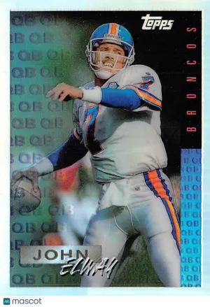 1995 Topps John Elway Refractor Denver Broncos