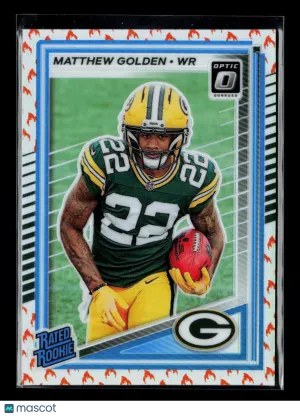 2025 Panini Donruss Optic Matthew Golden #205 Fire Rated Rookie