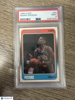 1988 Fleer Dennis Rodman #43 PSA 9