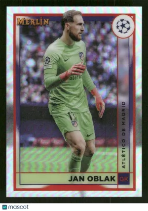 2022-23 Merlin Chrome UEFA Club Competitions Jan Oblak #28 Refractor