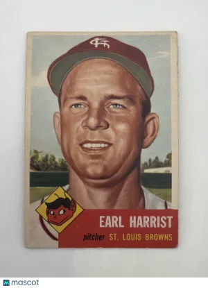 1953 Topps Earl Harrist #65 Nicely Centered