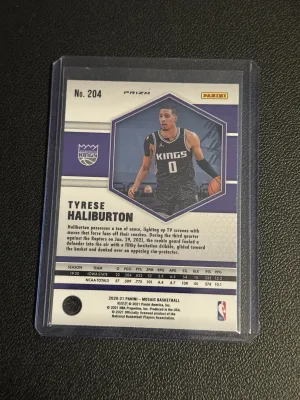 2020 Mosaic Variation Fast Break Tyrese Haliburton #204 Rookie back