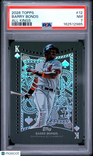Barry Bonds 2026 Topps All Kings #12 PSA 7