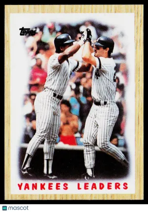 1987 Topps Rickey Henderson Dave Winfield Don Mattingly #406